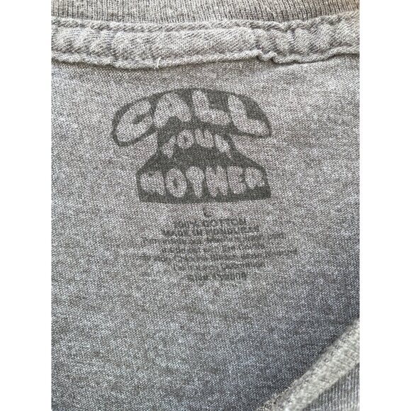 Call Your Mother  Women's size L Large Gray Self Made Graphic T-Shirt - Picture 3 of 7
